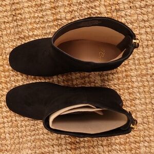 J.Crew NIB black kid suede ankle boots